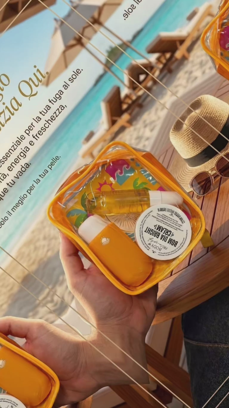 Kit da viaggio arancione