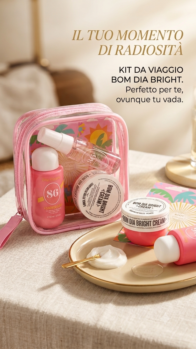 Kit da viaggio rosa