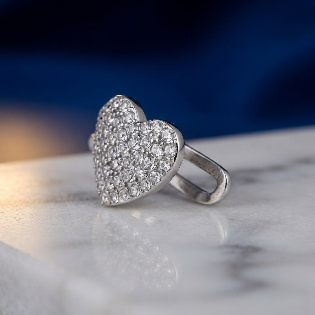 Ear Cuff cuore cristalli