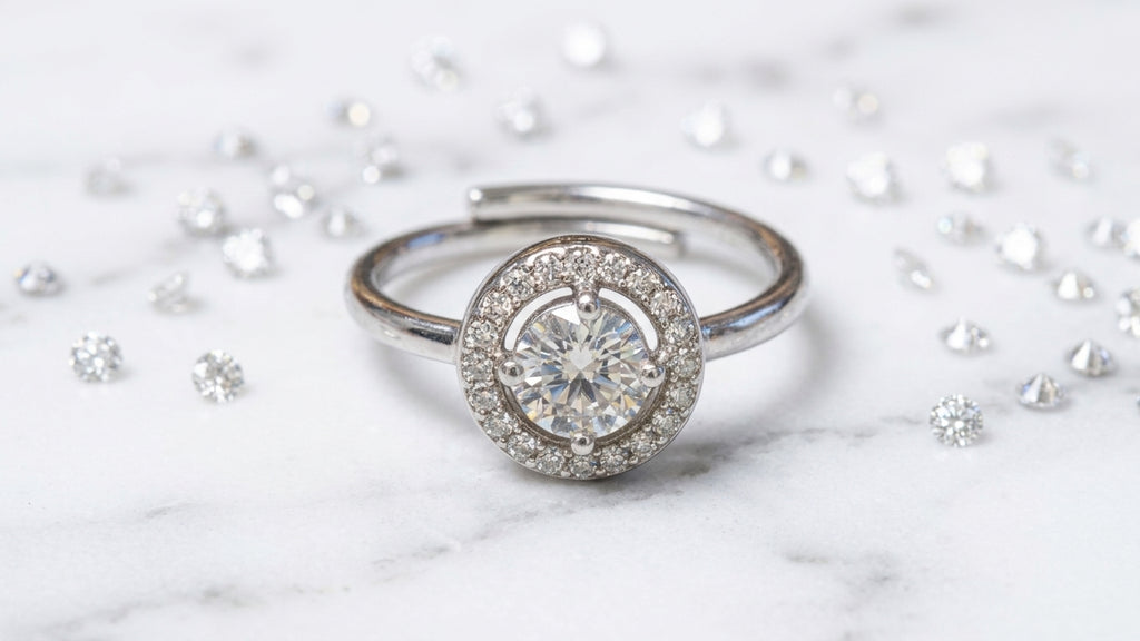 Anello circle cristallo