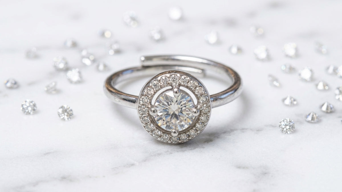 Anello circle cristallo