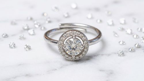 Anello circle cristallo