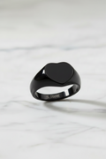 Anello cuore acciaio