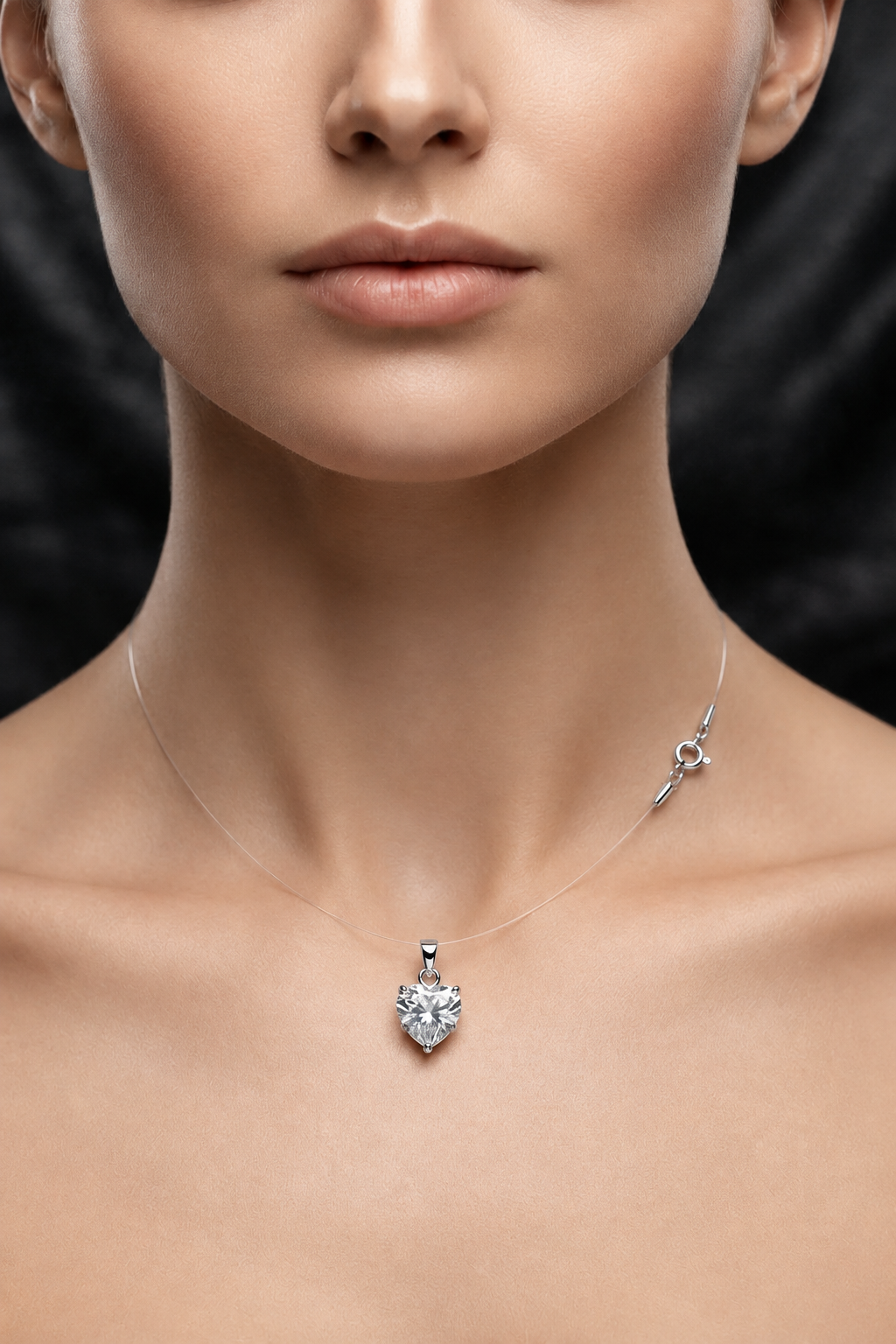 Collana invisibile con punto luce