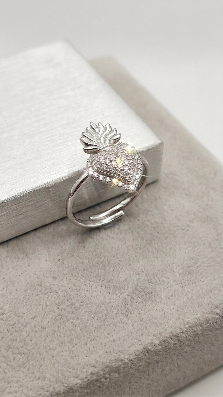 Anello cuore sacro