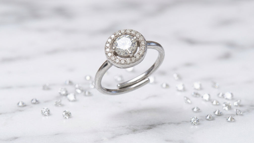 Anello circle cristallo