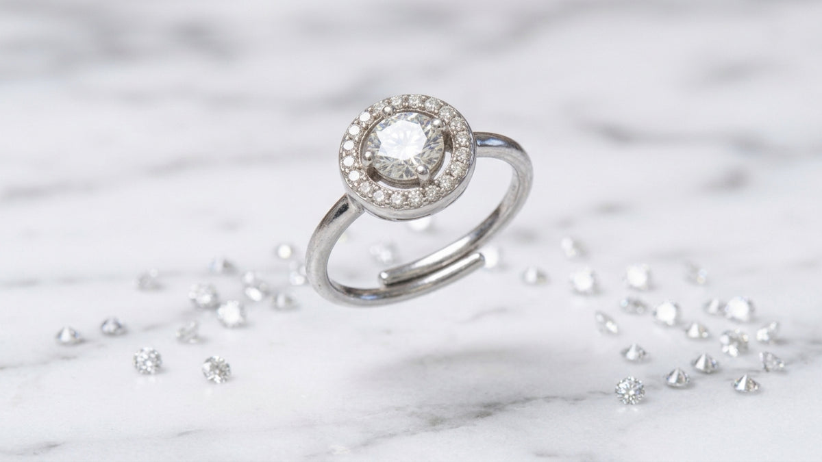 Anello circle cristallo