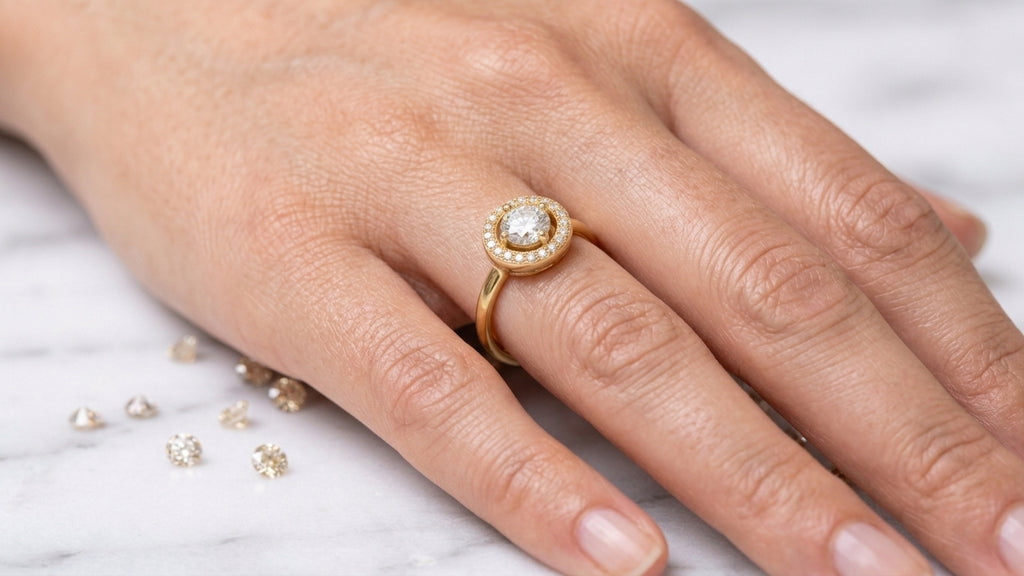 Anello circle cristallo