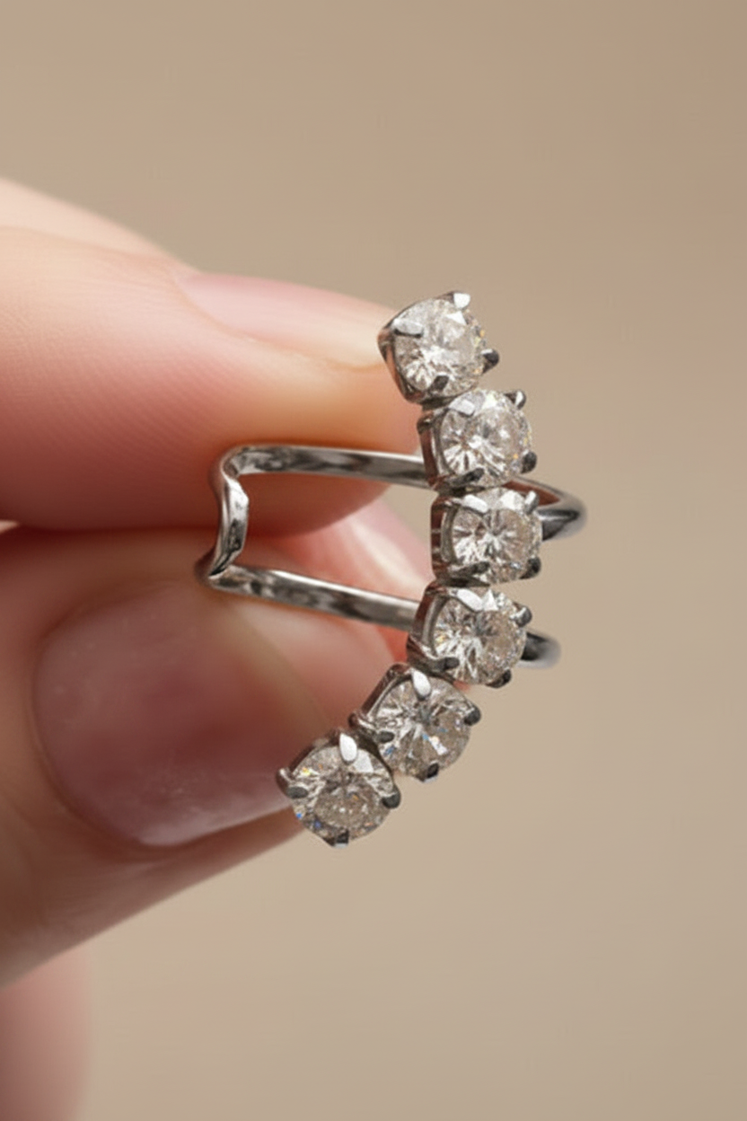 Ear Cuff zirconi