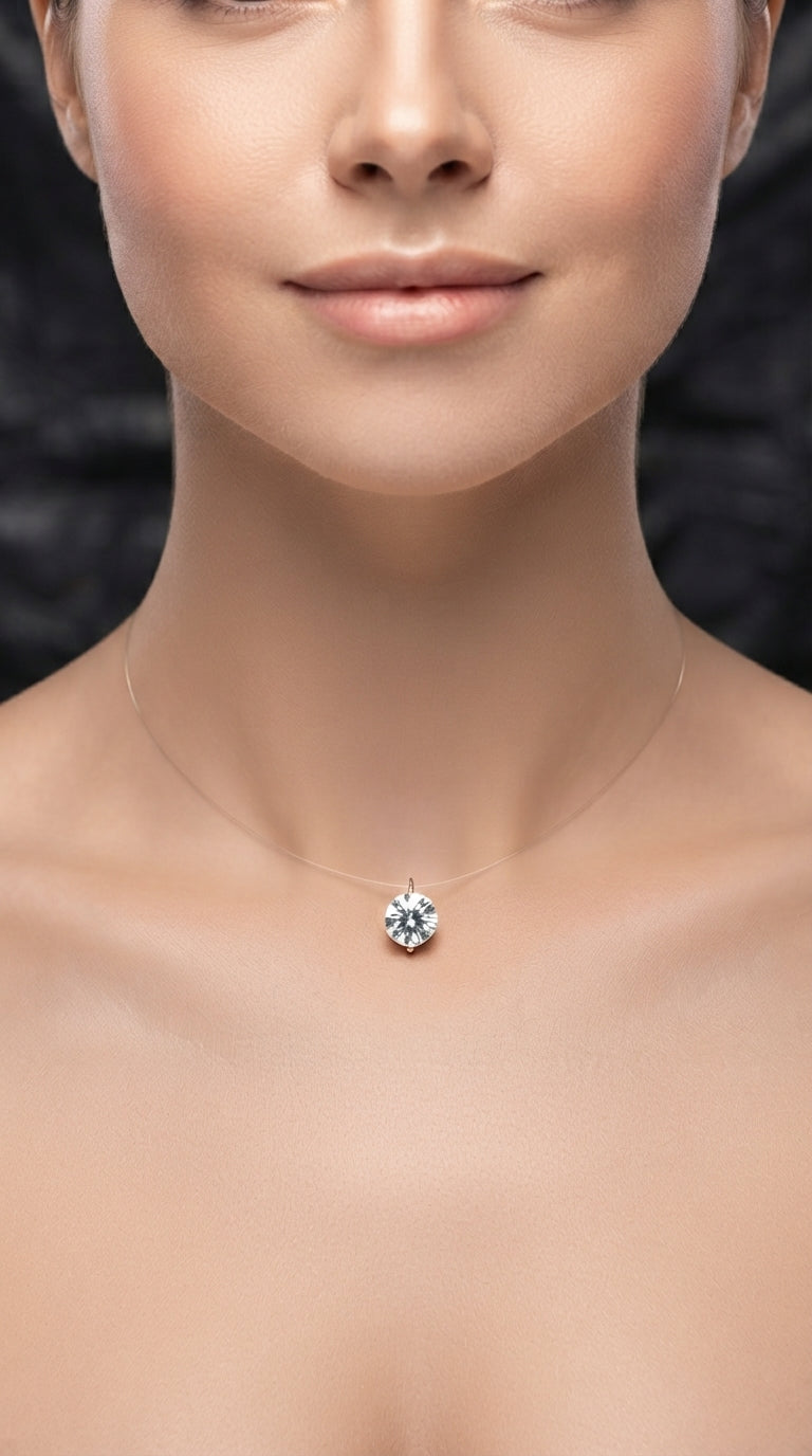 Collana invisibile con punto luce