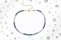 Collana tennis blu e aurora boreale