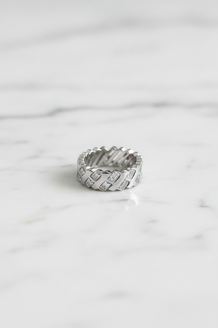 Anello geometrico cristalli