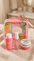 Kit da viaggio rosa
