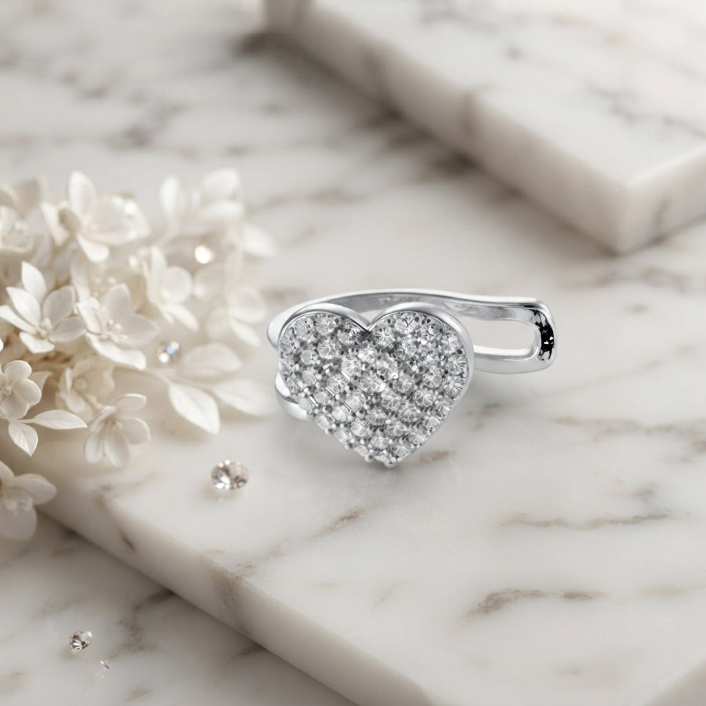 Ear Cuff cuore cristalli