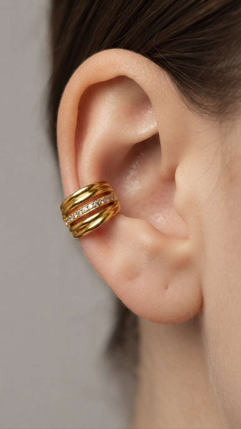 Ear Cuff line gold