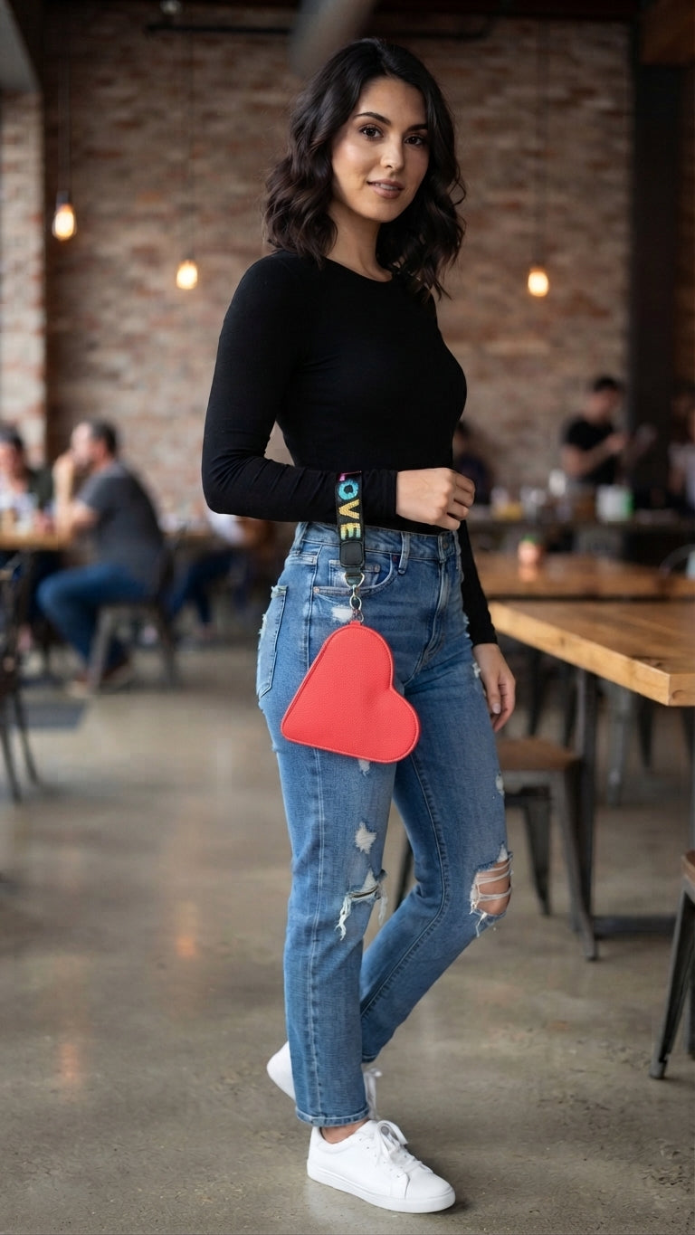 Borsetta da polso cuore