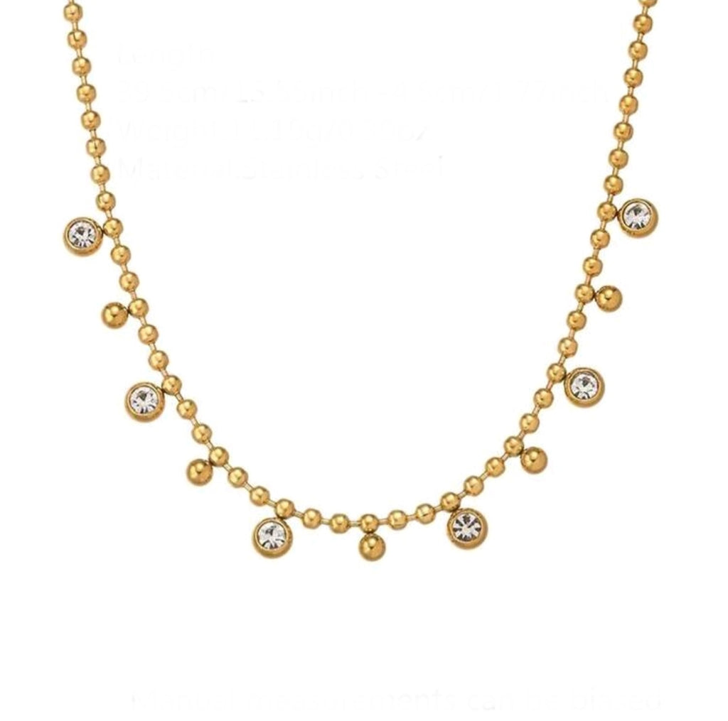 Collana brilla cristalli bianchi