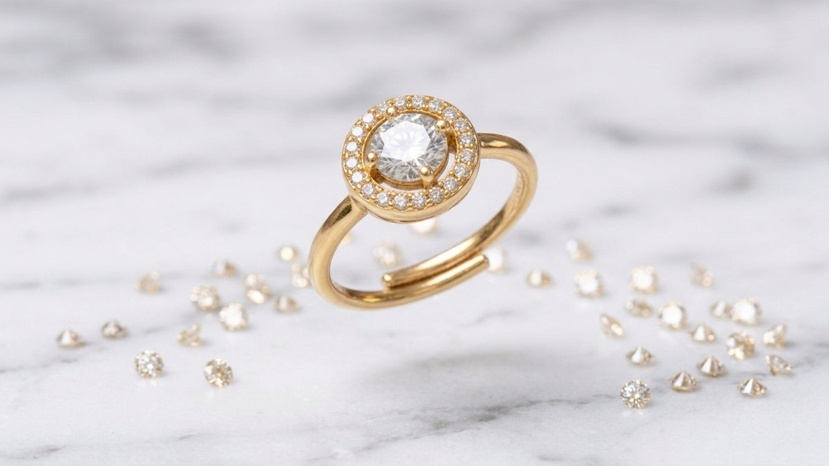 Anello circle cristallo