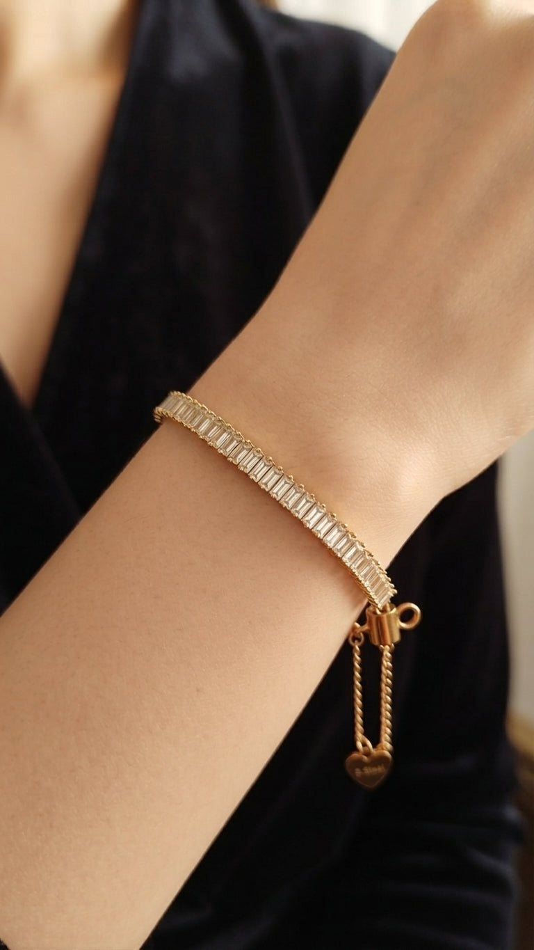 Bracciale tennis con cursore